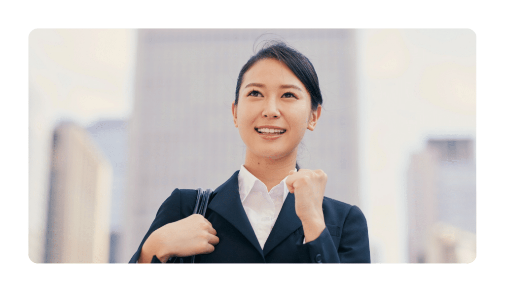 woman understanding her motivations for coaching who looks determined