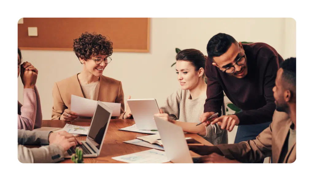 leader demonstrating a most desired leadership behavior by setting the strategic direction