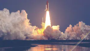 rocket lifting off from Kennedy Space Center