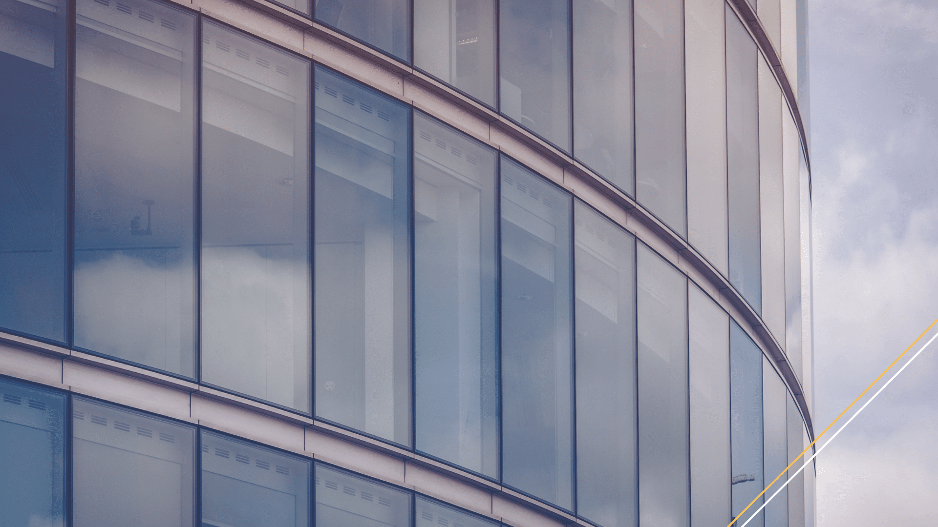 image of curved glass skyscraper