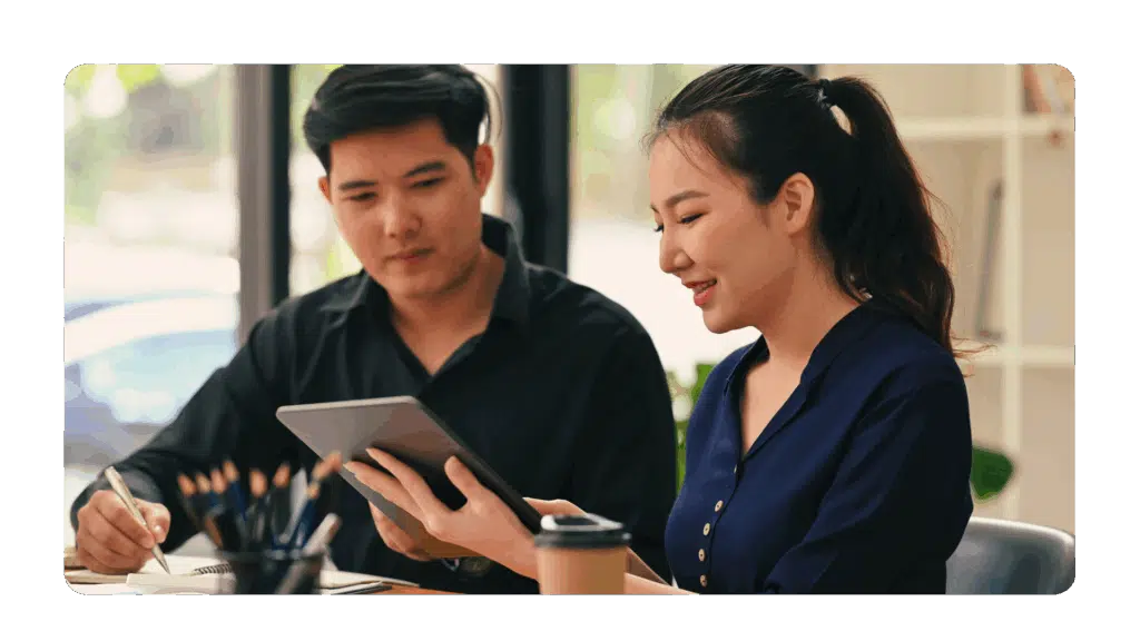 two people talking about strategic planning for unpredictable times