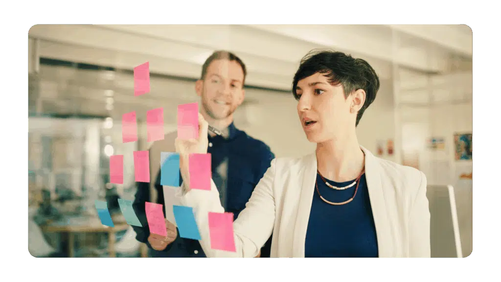 facilitator guiding offsite participant and providing outside perspective