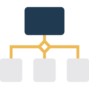 NewLeaderAssim.-Restructure icon of an organizational chart